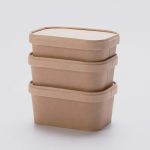 Eco caterwares Rectangle Kraft Container Cover